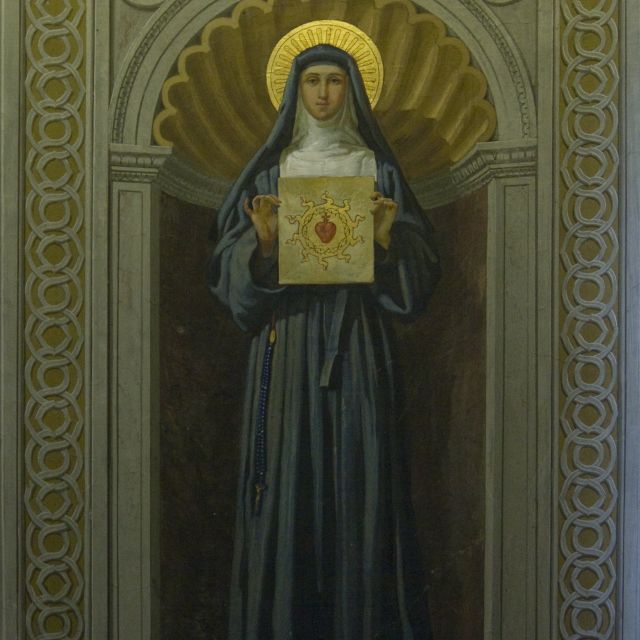 Maria Margareta Alacoque in de kerk Madonna del Sacro Cuore, Piazza Navona in Rome