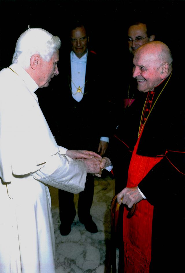 Ontmoeting met paus Benedictus XVI ter gelegenheid van zijn Kardinaalcreatie op 18 februari 2012