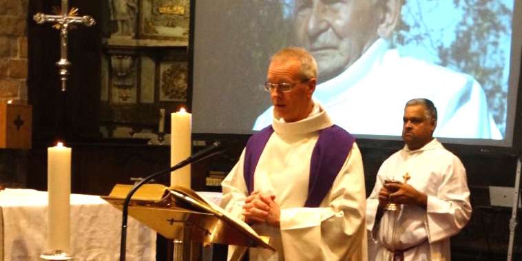 Homilie door pater Kris Vandamme fso, tijdens de herdenkingsviering in Poperinge, België.